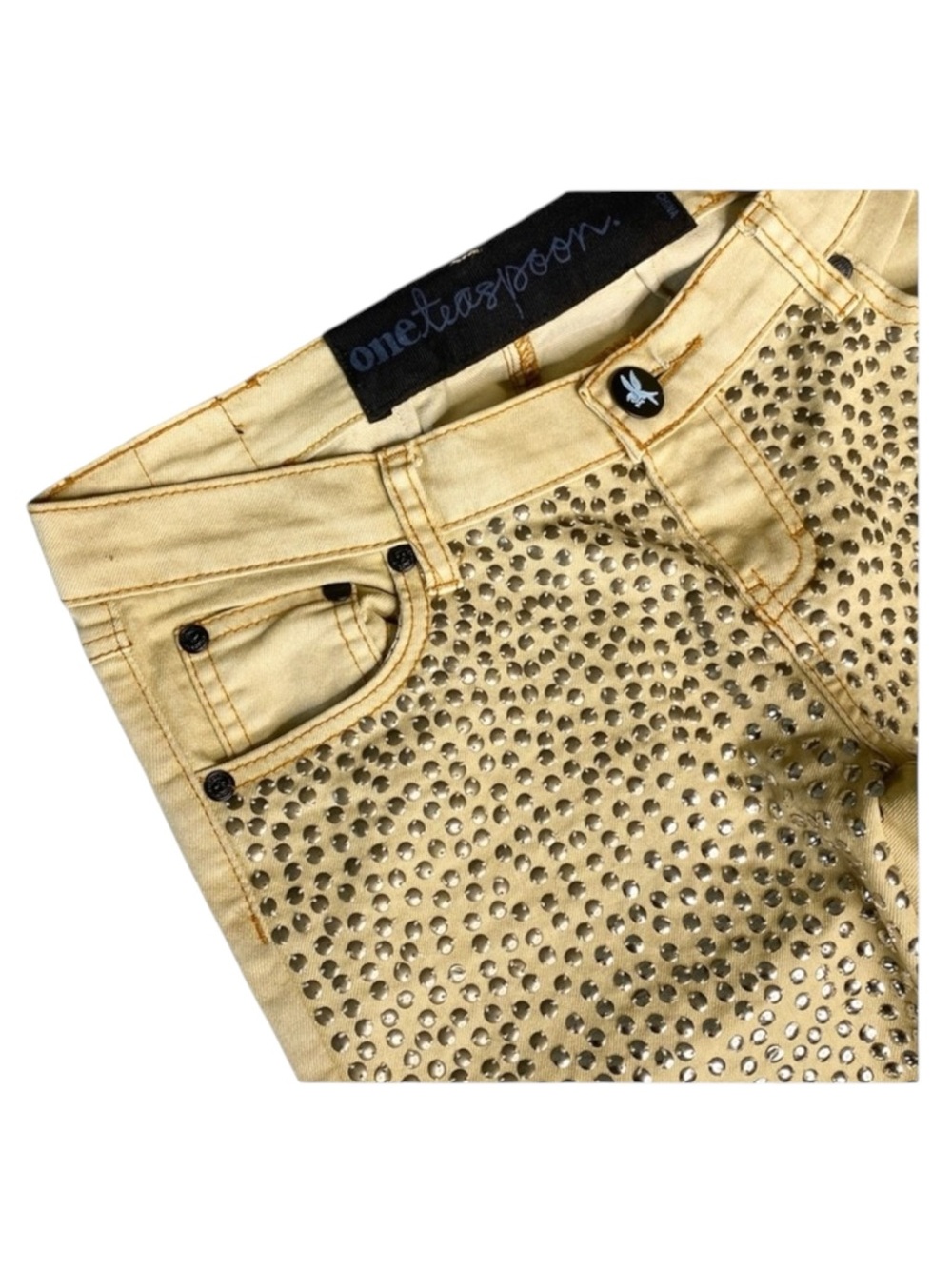 Rare: One Teaspoon ϟ Sequin Iggy Skinny Jeans ϟ Festival Girls Night Date ϟ 26 - Picture 5 of 16